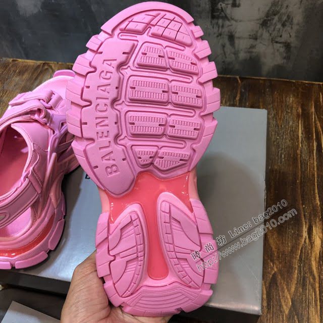 Balenciaga經典款男女鞋 巴黎世家頂級版本Track 4.0戶外概念復古老爹涼鞋 Balenciaga情侶款老爹鞋  hdbl1027